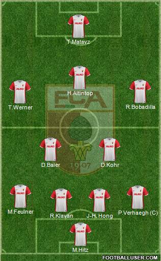 FC Augsburg Formation 2015