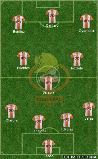 CD Cobresal Formation 2015
