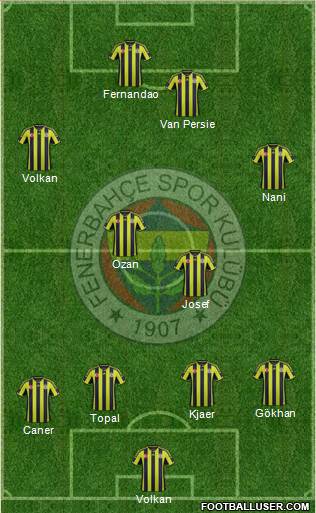 Fenerbahçe SK Formation 2015