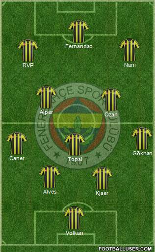 Fenerbahçe SK Formation 2015
