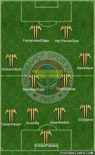 Fenerbahçe SK Formation 2015