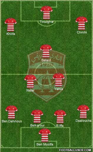 Club Africain Tunis Formation 2015