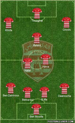 Club Africain Tunis Formation 2015