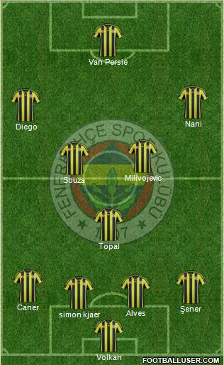 Fenerbahçe SK Formation 2015