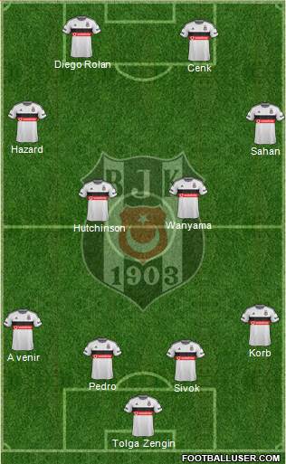 Besiktas JK Formation 2015