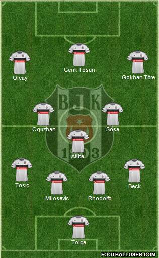 Besiktas JK Formation 2015