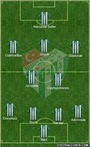 Bursaspor Formation 2015