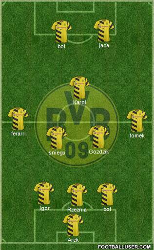 Borussia Dortmund Formation 2015
