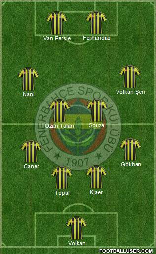 Fenerbahçe SK Formation 2015