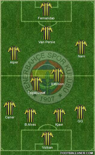 Fenerbahçe SK Formation 2015