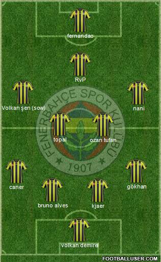 Fenerbahçe SK Formation 2015