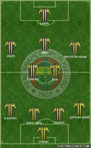 Fenerbahçe SK Formation 2015