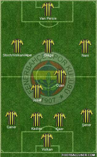 Fenerbahçe SK Formation 2015