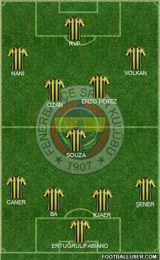 Fenerbahçe SK Formation 2015