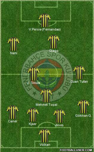 Fenerbahçe SK Formation 2015