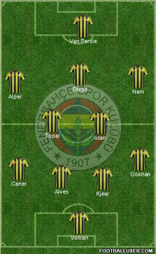 Fenerbahçe SK Formation 2015