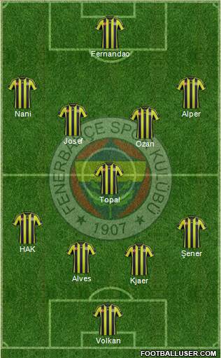 Fenerbahçe SK Formation 2015