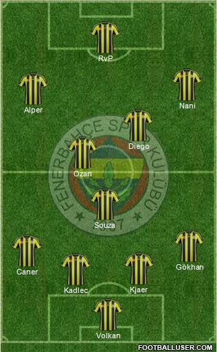 Fenerbahçe SK Formation 2015
