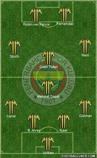 Fenerbahçe SK Formation 2015