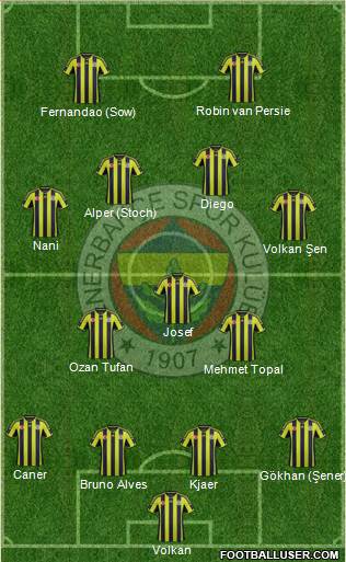 Fenerbahçe SK Formation 2015