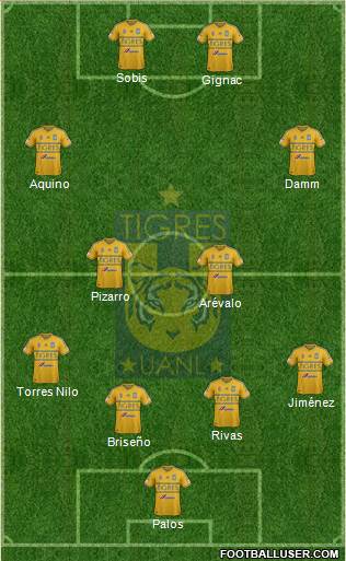 Club Universitario de Nuevo León Formation 2015