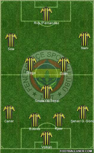 Fenerbahçe SK Formation 2015