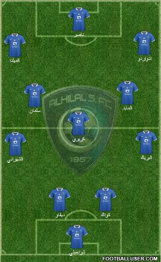 Al-Hilal (KSA) Formation 2015