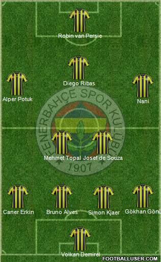 Fenerbahçe SK Formation 2015