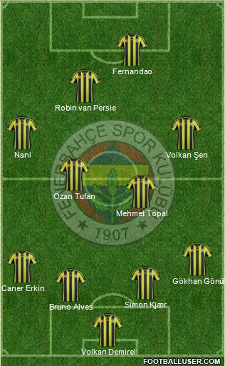 Fenerbahçe SK Formation 2015