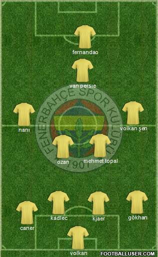 Fenerbahçe SK Formation 2015