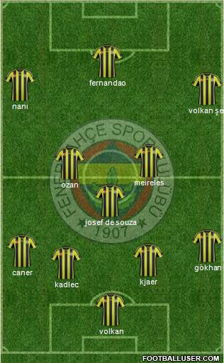 Fenerbahçe SK Formation 2015