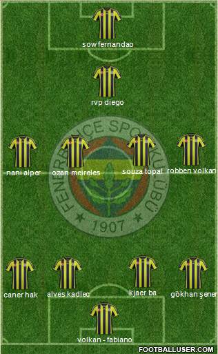 Fenerbahçe SK Formation 2015