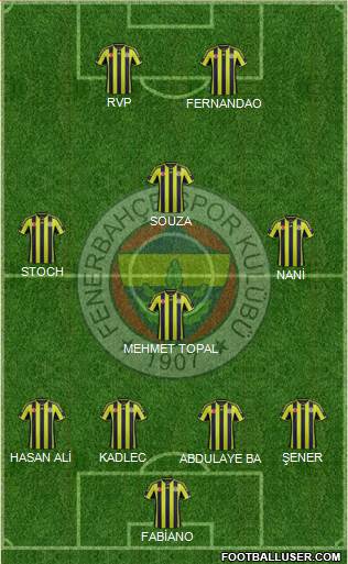 Fenerbahçe SK Formation 2015