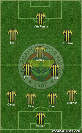 Fenerbahçe SK Formation 2015