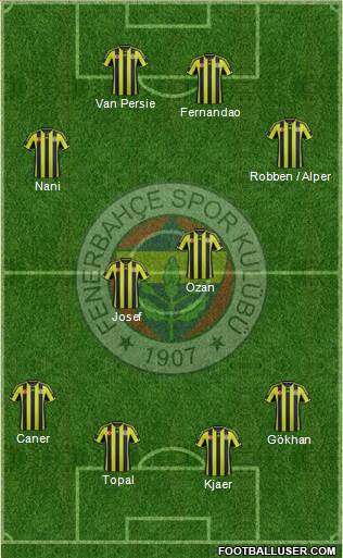 Fenerbahçe SK Formation 2015