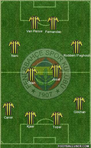 Fenerbahçe SK Formation 2015