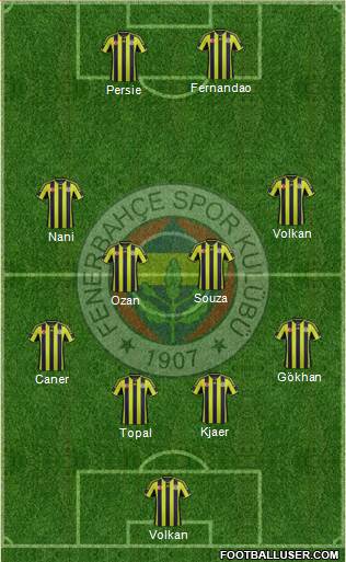 Fenerbahçe SK Formation 2015
