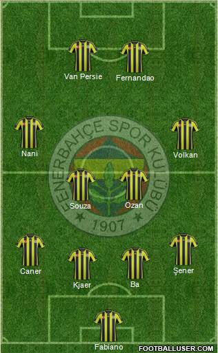 Fenerbahçe SK Formation 2015