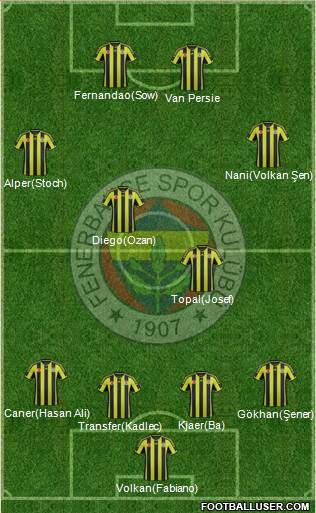 Fenerbahçe SK Formation 2015