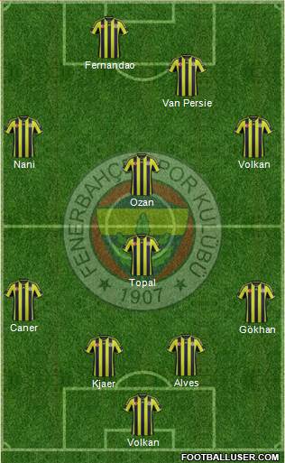 Fenerbahçe SK Formation 2015