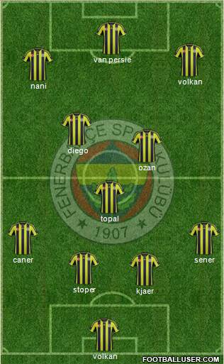 Fenerbahçe SK Formation 2015