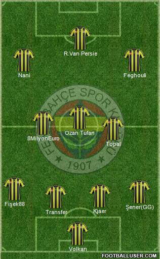 Fenerbahçe SK Formation 2015