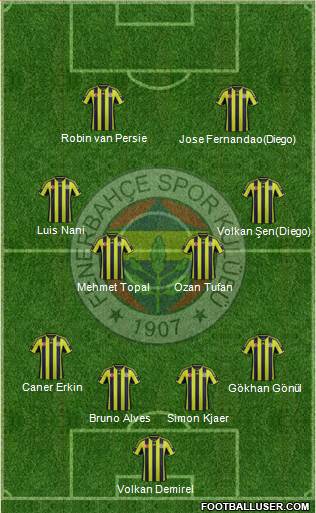 Fenerbahçe SK Formation 2015