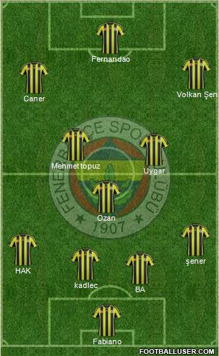 Fenerbahçe SK Formation 2015