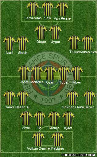 Fenerbahçe SK Formation 2015