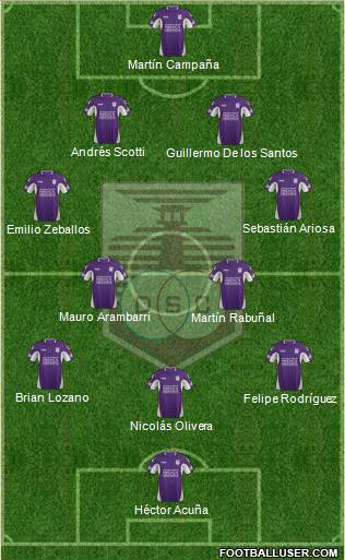 Defensor Sporting Club Formation 2015