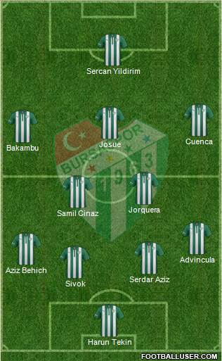 Bursaspor Formation 2015