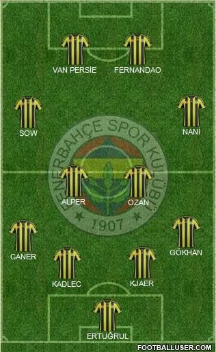 Fenerbahçe SK Formation 2015