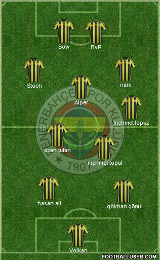 Fenerbahçe SK Formation 2015