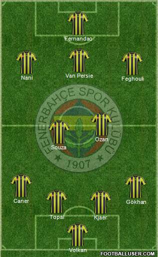 Fenerbahçe SK Formation 2015